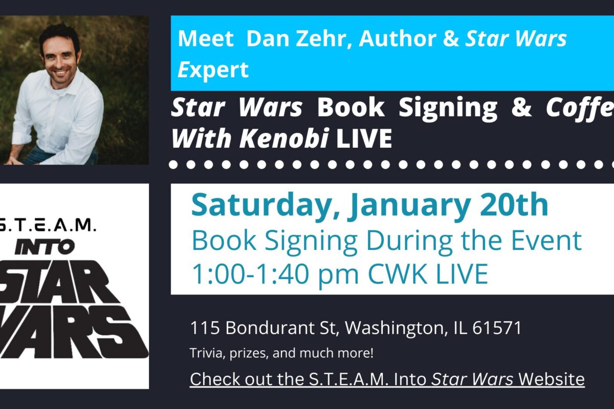 Coffee With Kenobi LIVE at STEAM Into Star Wars on Saturday, January 20th